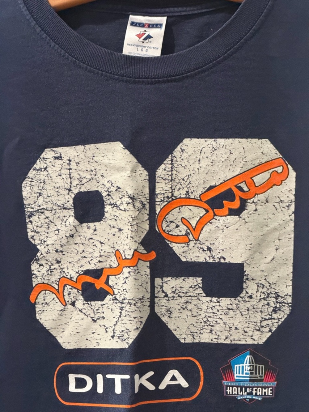 Vintage Mike Ditka Bears Hall Of Fame Induction Shirt Large Bin 1 - Picture 2 of 5